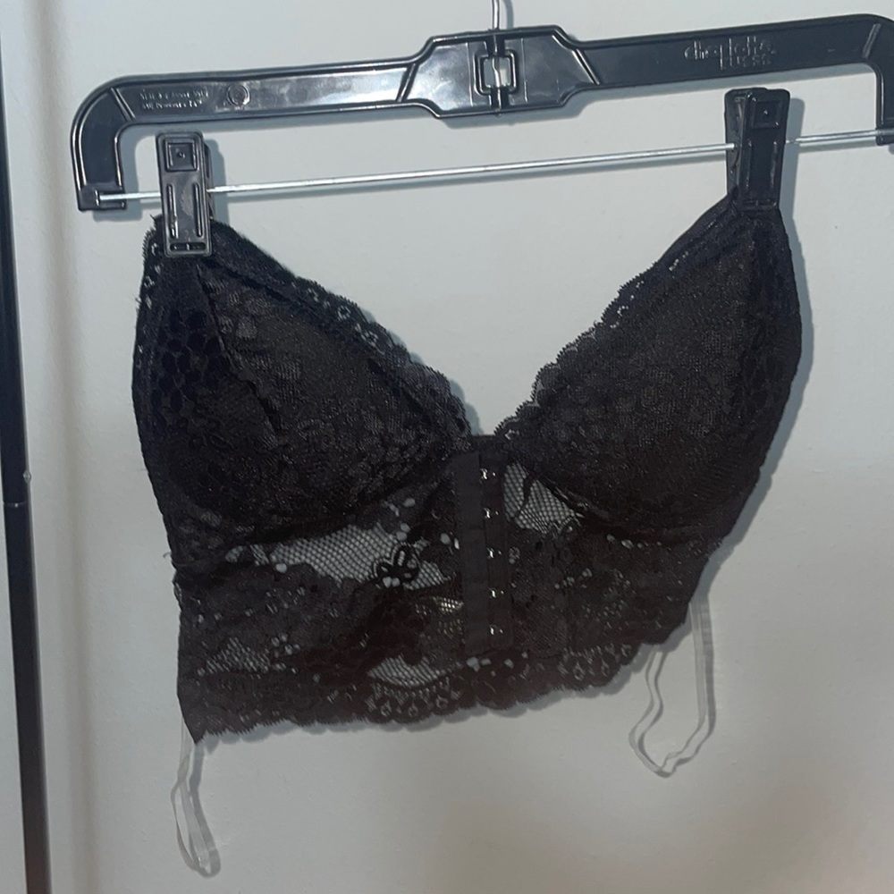 strapped lace bandeau